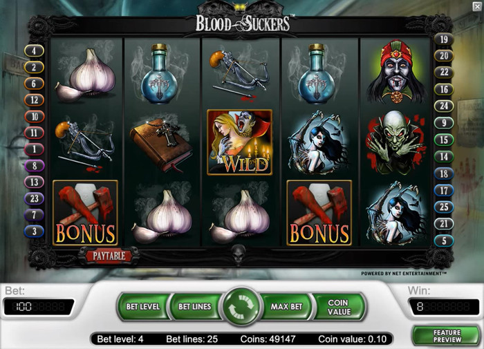 Blood Suckers Slot Screenshot