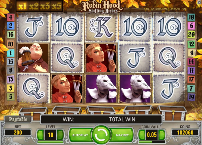 Robin Hood Shifting Riches Slot Screenshot