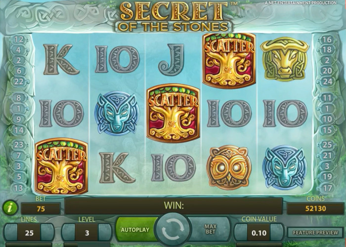 Secret of the Stones Slot Screenshot